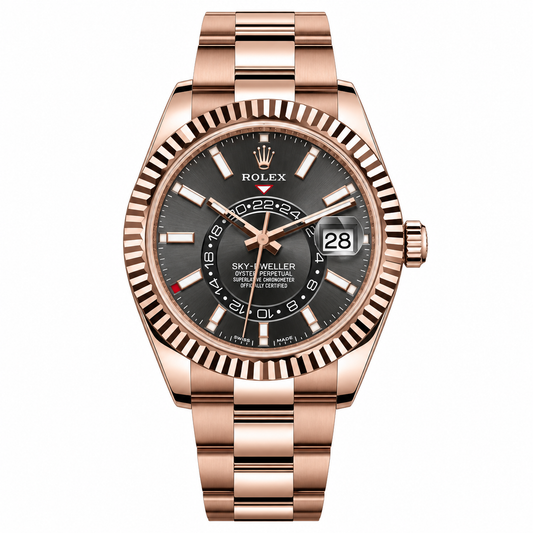 Rolex Sky-Dweller Everose Gold Dark Dial Oyster 42mm