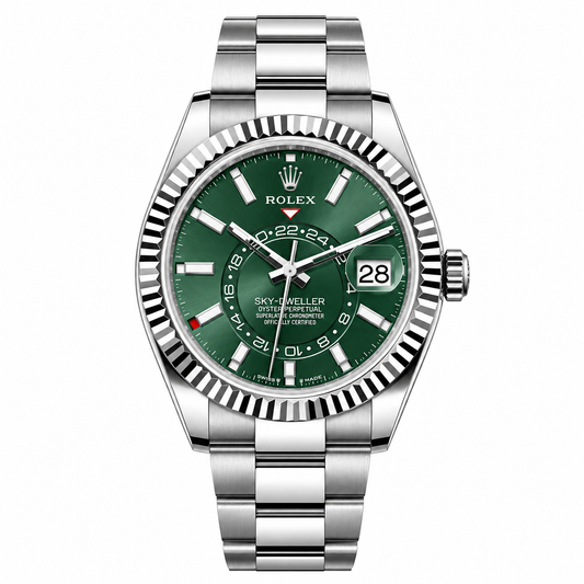 Rolex Sky-Dweller – Green Dial Steel Oyster 42mm