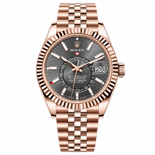 Rolex Sky-Dweller – Everose Gold Slate Dial Jubilee 42mm