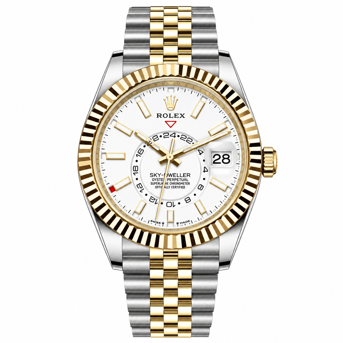 Rolex Sky-Dweller Two-Tone – White Dial Jubilee 42mm