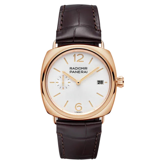 Panerai Radiomir Quaranta Rose Gold White Dial 40mm