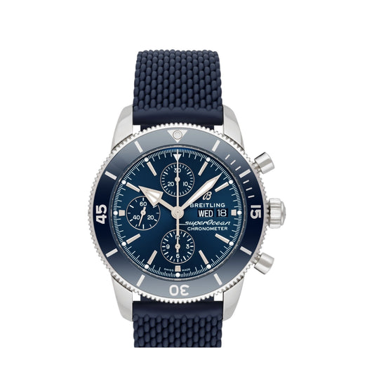 Breitling SuperOcean Heritage B20 Automatic 44mm Blue Chronograph With Strap