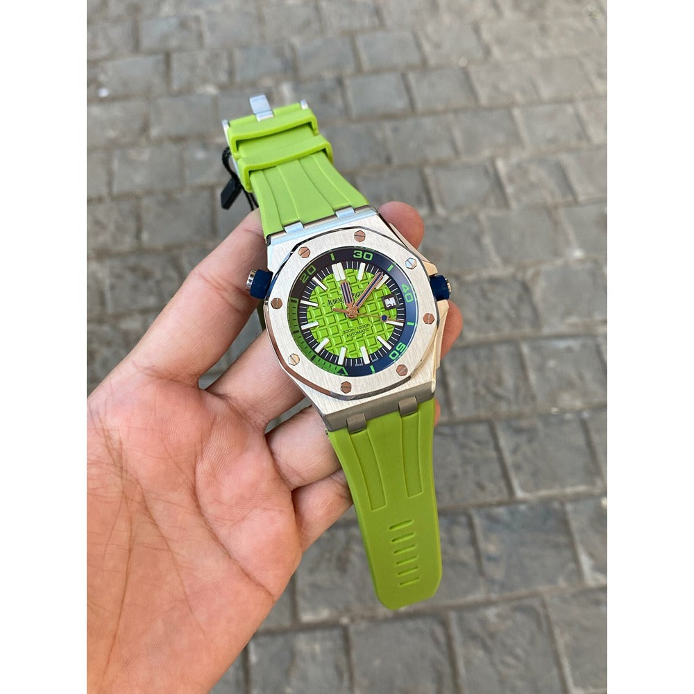 Audemars Piguet Royal Oak Offshore Diver Watch-Lime Green Dial42mm