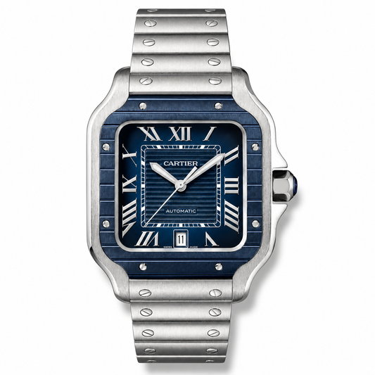 Cartier Santos 39mm Blue Dial