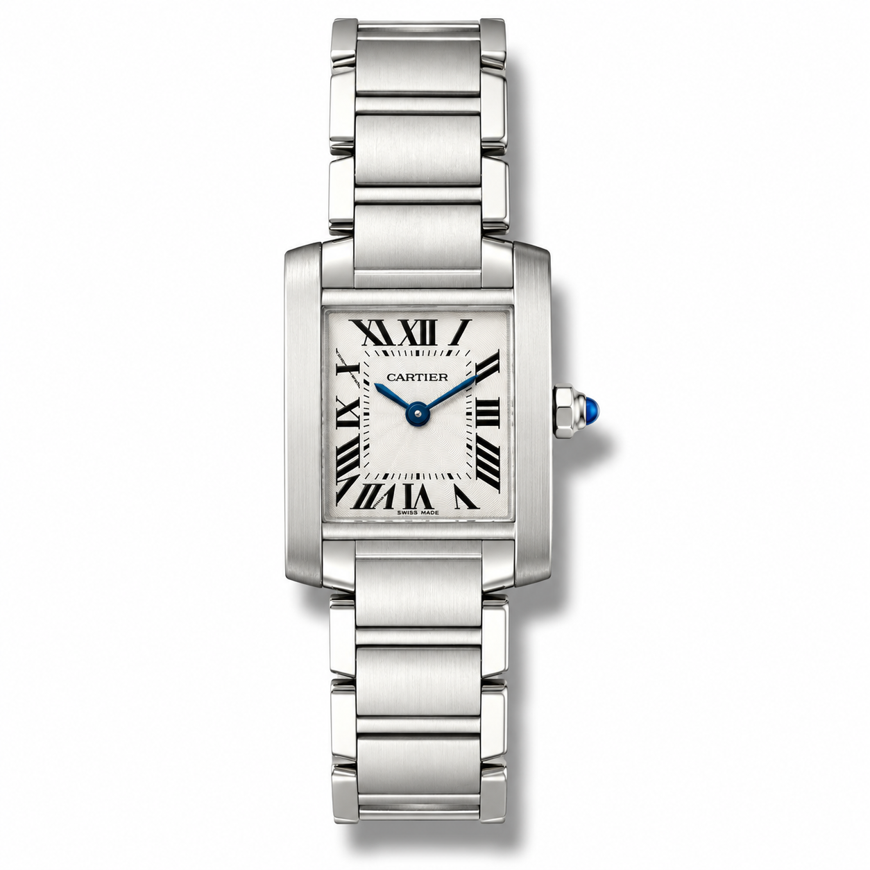 Cartier Tank Franchise 33mm Steel White Dial
