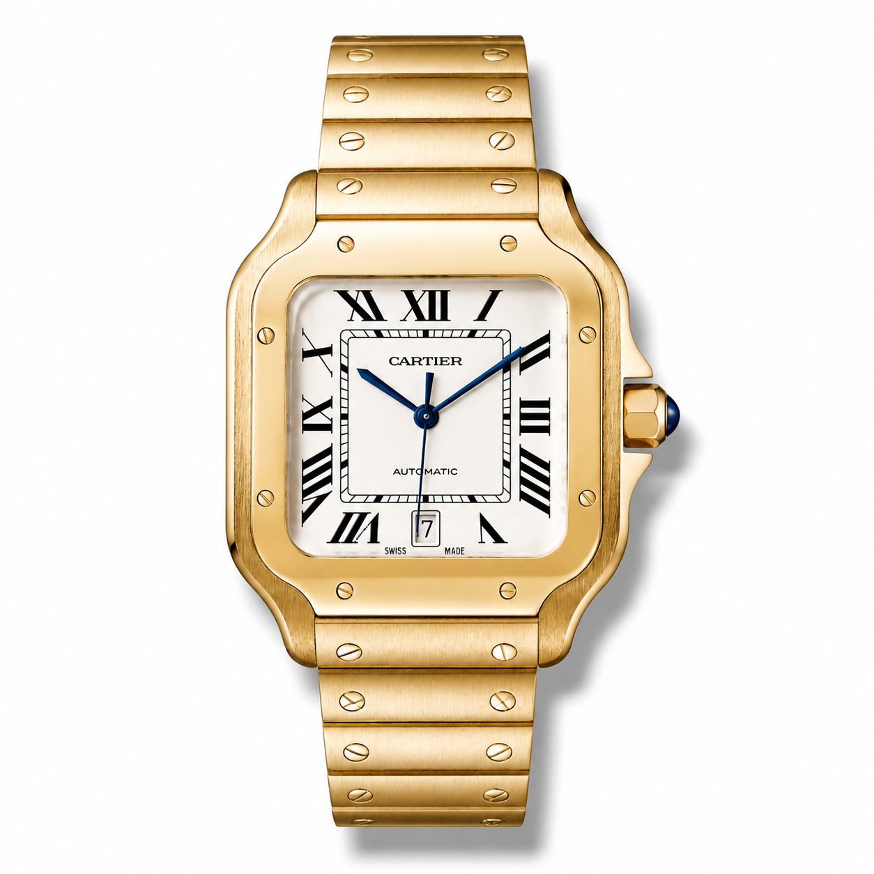 Cartier Santos – White Dial Yellow Gold 40mm