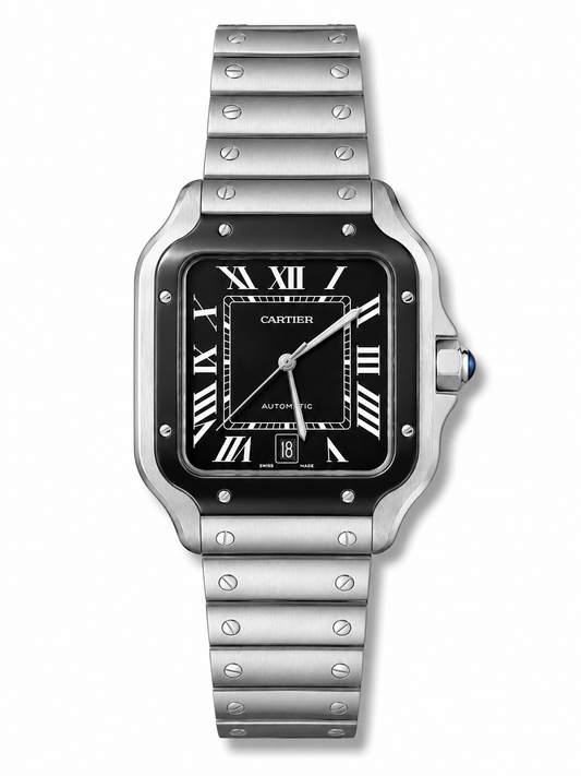 Santos 39mm Black Dial