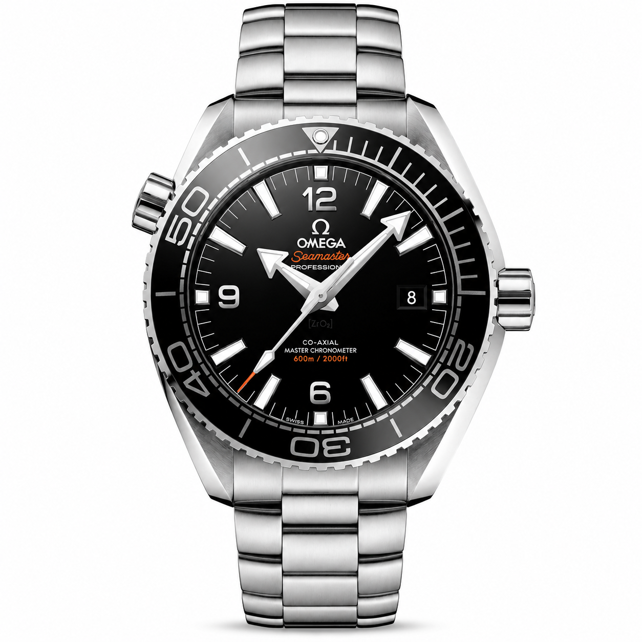 Omega Planet Ocean 600M CoAxial Sea Master Chronometer Steel Black Dial 43.5mm