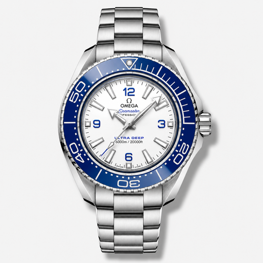 Omega Seamaster Planet Ocean Ultra Deep White Dial Edition 6000M Chronometer 45.5mm