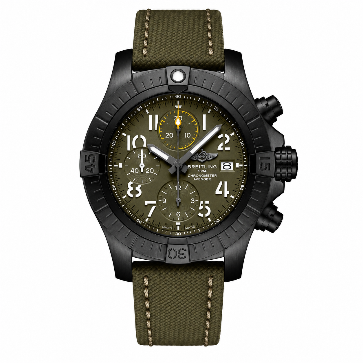 Breitling Avenger 45MM Night Mission DLC Green