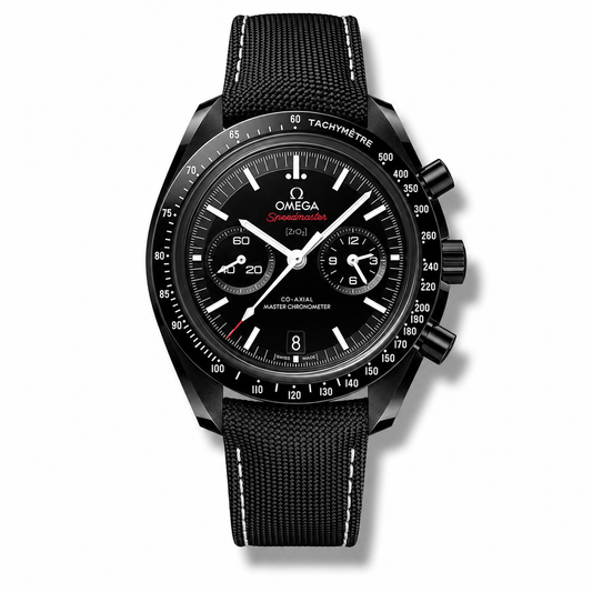 Omega SpeedMaster Dark Side of the Moon CoAxial Chronometer Chronograph Black Strap Red Fonts 44.25 mm