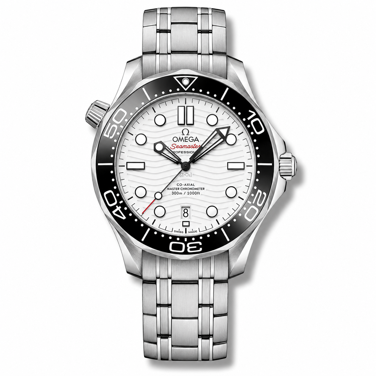 Omega Diver 300M CoAxial Master Chronometer White Dial 42 mm