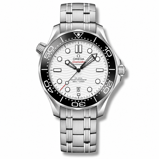 Omega Diver 300M CoAxial Master Chronometer White Dial 42 mm