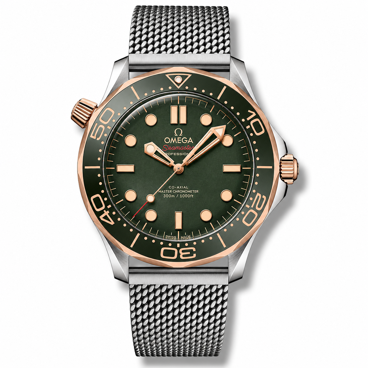 Diver 300M CoAxial Master No Time To Die Green Dial 42 mm