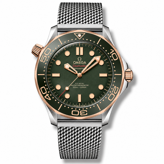 Diver 300M CoAxial Master No Time To Die Green Dial 42 mm