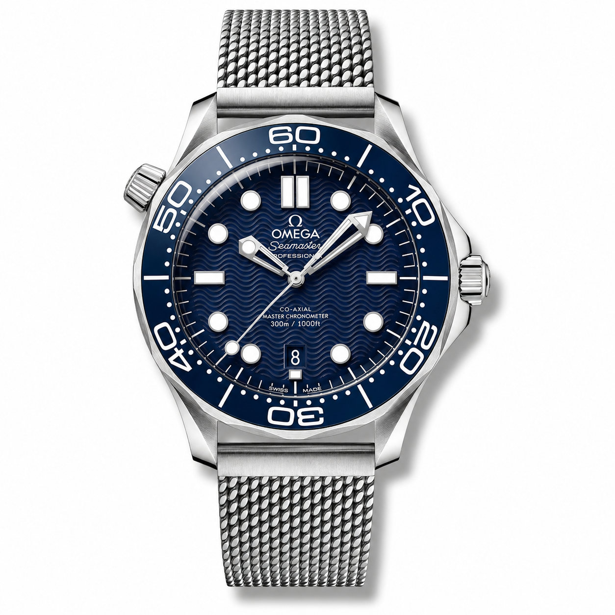 Omega Diver 300M CoAxial Master Chronometer Steel On Steel Blue Dial 42 mm