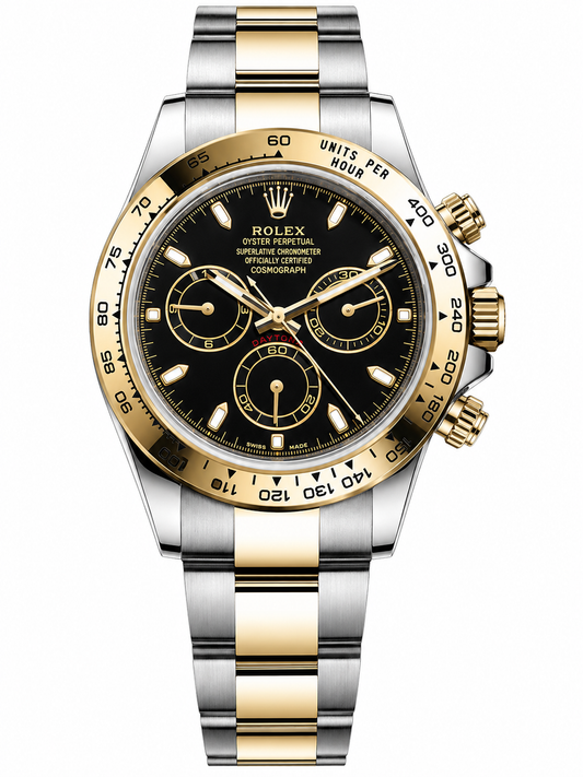 Rolex Daytona – Two Tone Black Dial (Steel & Gold)