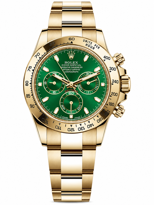 Rolex Daytona – Yellow Gold Green Dial