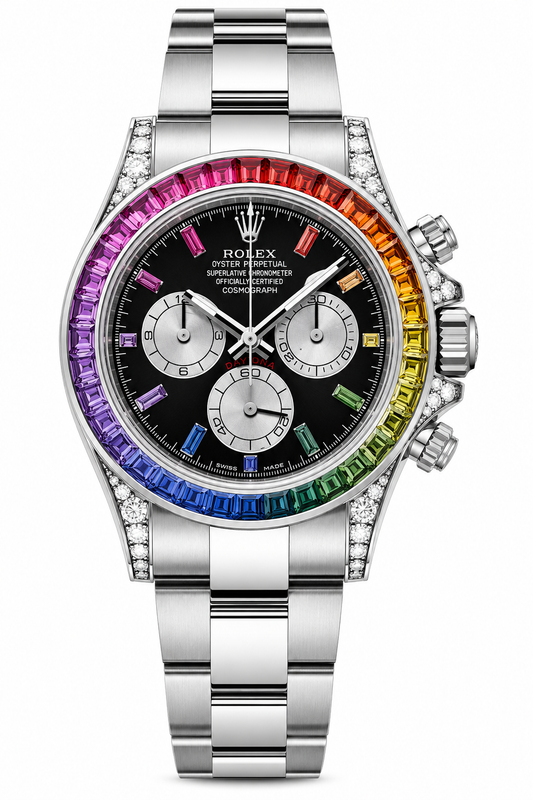 Rolex Daytona – Steel Rainbow Black Dial Edition