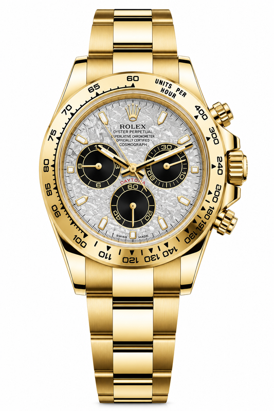 Rolex Daytona – Yellow Gold White Meteorite Dial 40mm