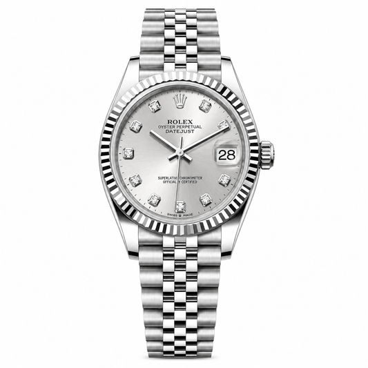 Rolex Datejust – Silver Diamond Dial 31MM