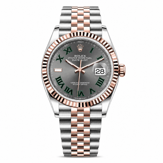 Rolex Datejust Wimbledon Two Tone Pink Gold Jubilee 36mm