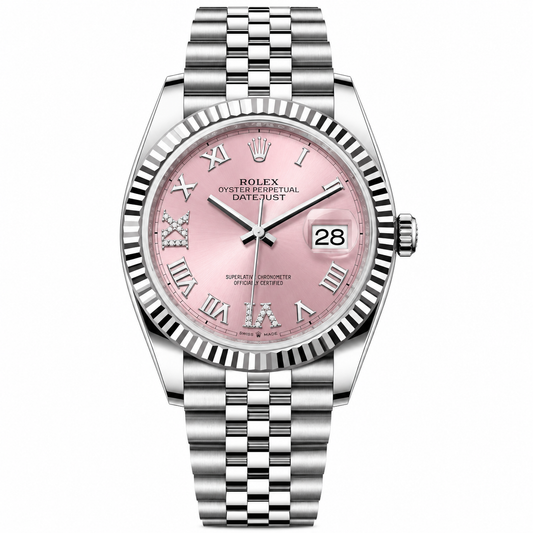Rolex Datejust Steel Pink Dial Jubilee 36mm
