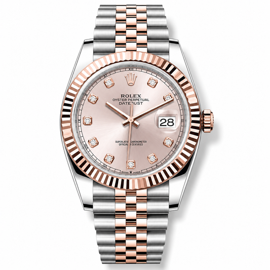 Rolex Datejust Sundust Rose Gold Diamond 41mm Jubilee