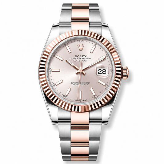 Rolex Datejust Sundust Rose Gold 41mm Oyster
