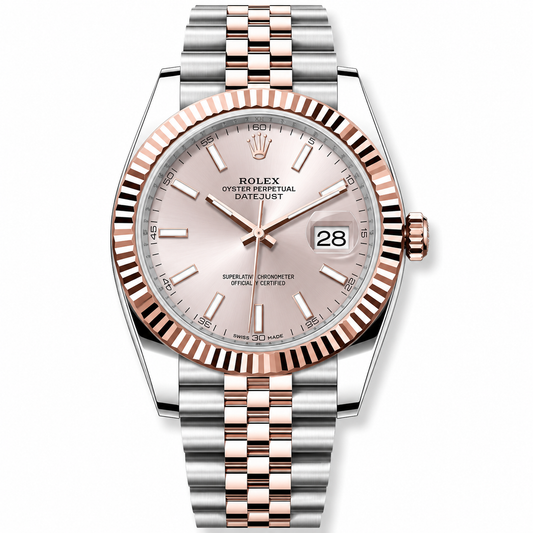 Rolex Datejust Sundust Rose Gold 41mm Jubilee