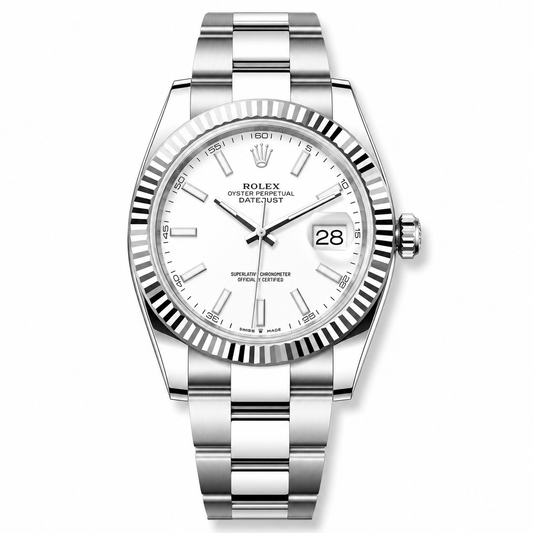 Rolex Datejust White Dial 41mm Oyster