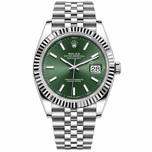 Rolex Datejust Green Dial Jubilee 41mm