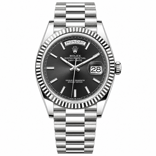 Rolex Day-Date Black Dial President 40mm