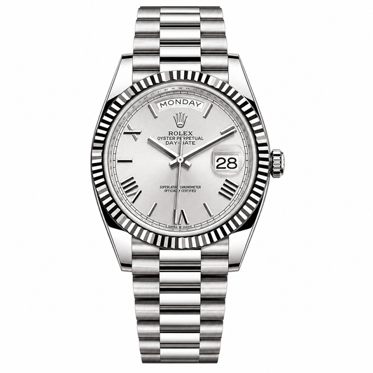 Rolex Day-Date Silver Dial President 40mm