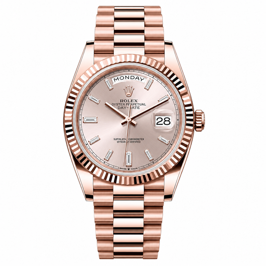 Rolex Day-Date Diamond Dial Rose Gold President 40mm