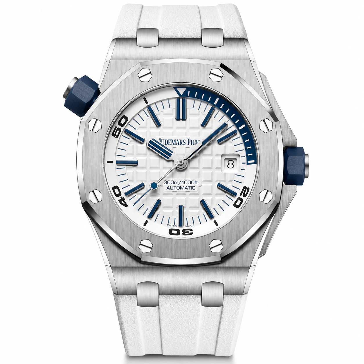Audemars Piguet Royal Oak Offshore Diver — White / Ice Blue Edition