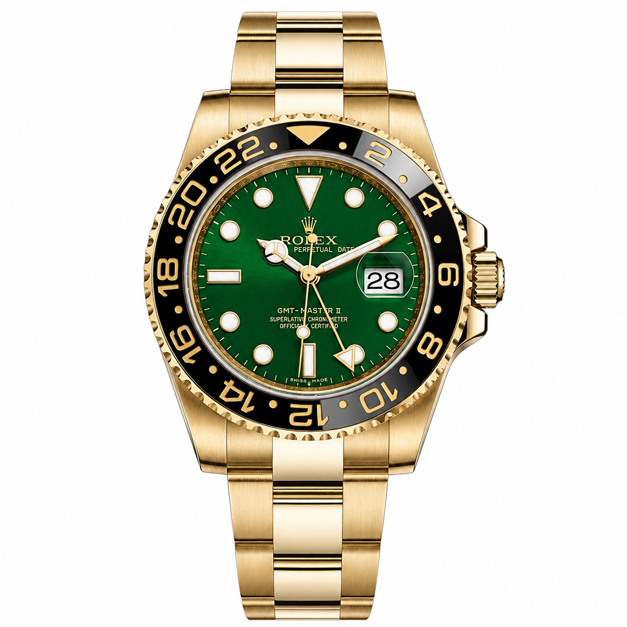 Rolex GMT-Master II Green Dial Gold