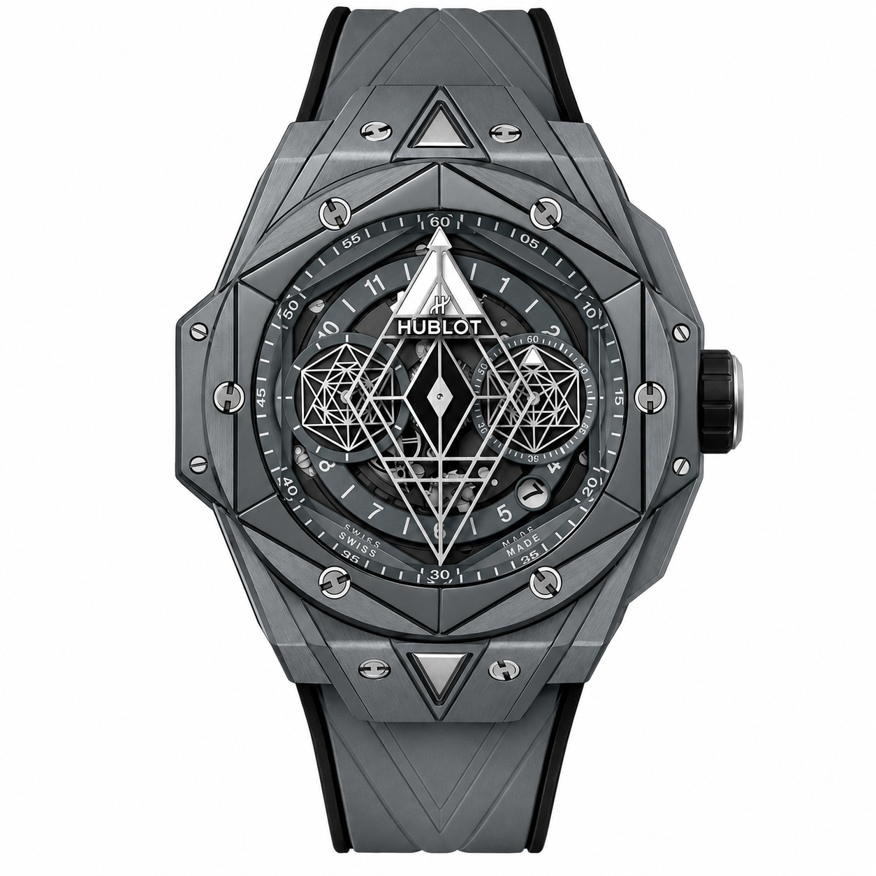 Hublot Sang Bleu Grey Titanium Geometric Edition