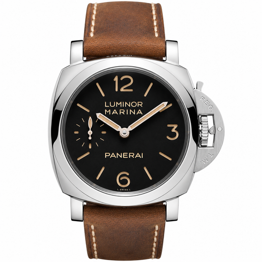 Panerai Luminor Marina Black Dial Vintage Leather Edition