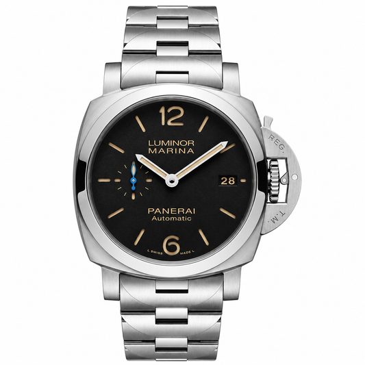 Panerai Luminor Marina Black Dial Steel Bracelet Edition