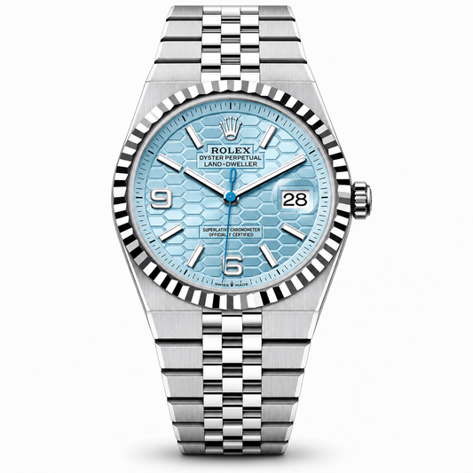 Rolex Land-Dweller 41mm– Glacier Blue Honeycomb Edition