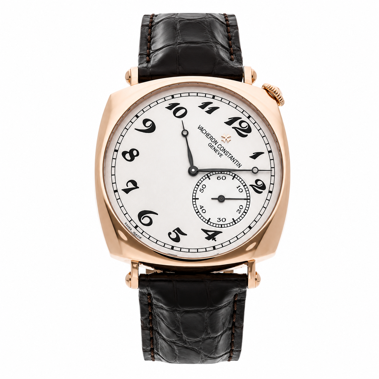 Vacheron Constantin Historiques American 1921 Rose Gold Black Leather Strap