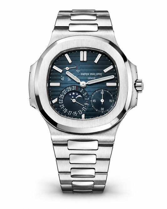 Patek Philippe Nautilus Blue Moonphase And Small Seconds