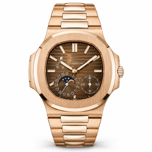 Patek Philippe Nautilus Rose Gold Moonphase