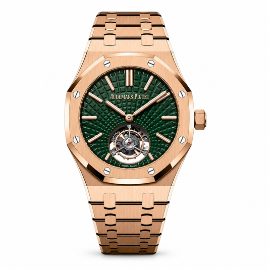Audemars Piguet Royal Oak 41 Everose Gold Greel Dial Tourbillon