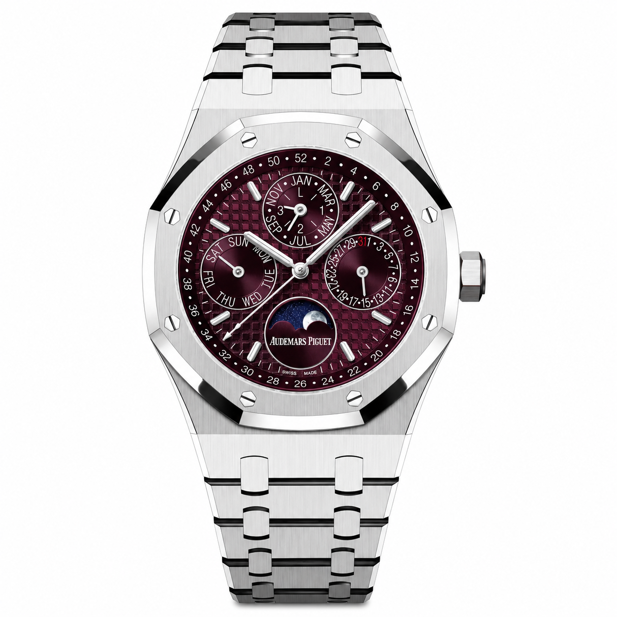 Audemars Piguet Royal Oak Chronografh Watch Purple Dial 41mm