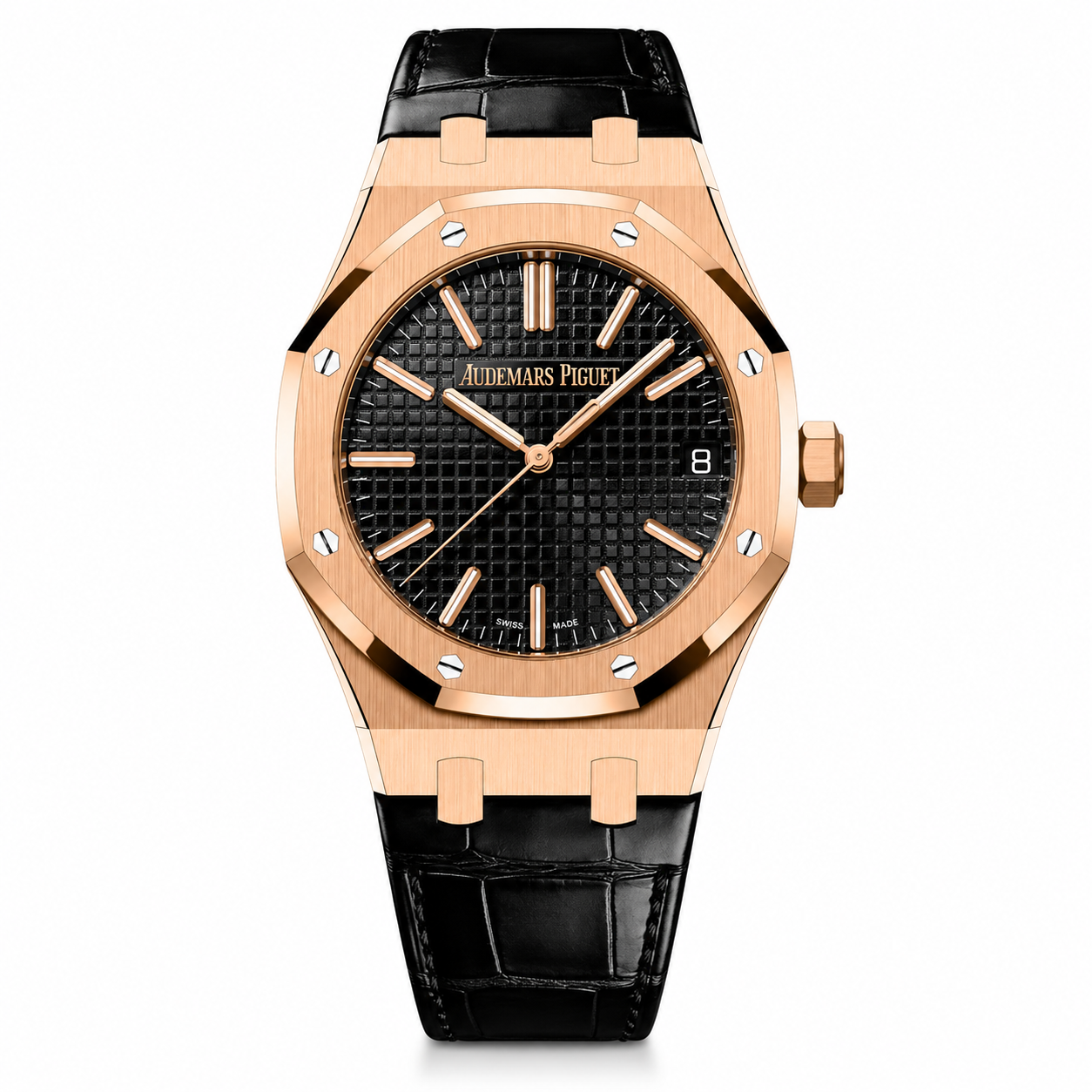 Audemars Piguet Royal Oak 41mm Rose Gold Leather Strap