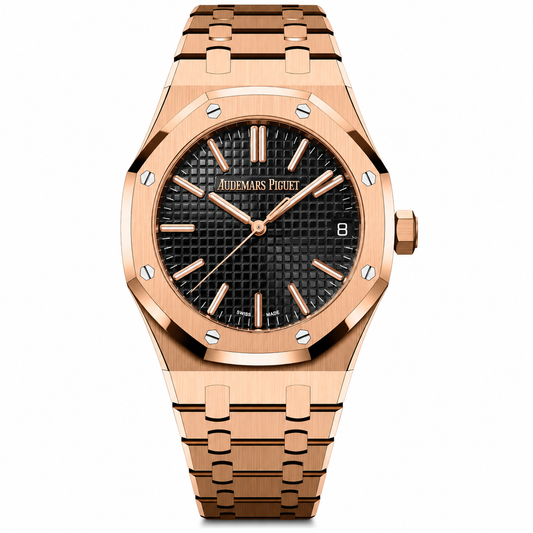 Audemars Piguet Royal Oak 41 Black Dial 50th Anniversary Rose Gold