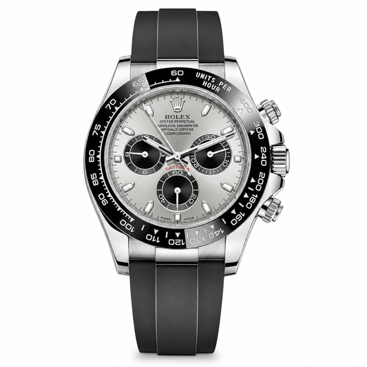 Rolex Cosmograph Daytona 40mm OysterFlex Grey Panda Dial