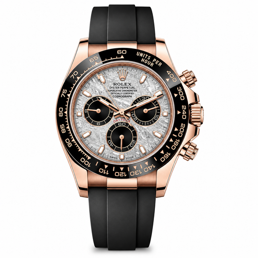 Rolex Cosmograph Daytona 40mm Everose Gold OysterFlex Meteorite Dial